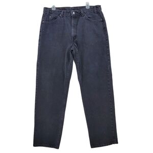 Vtg Levis 550 Black Jeans Men 38x30 (37) Hi Rise Relaxed Wide Tapered USA 02/97